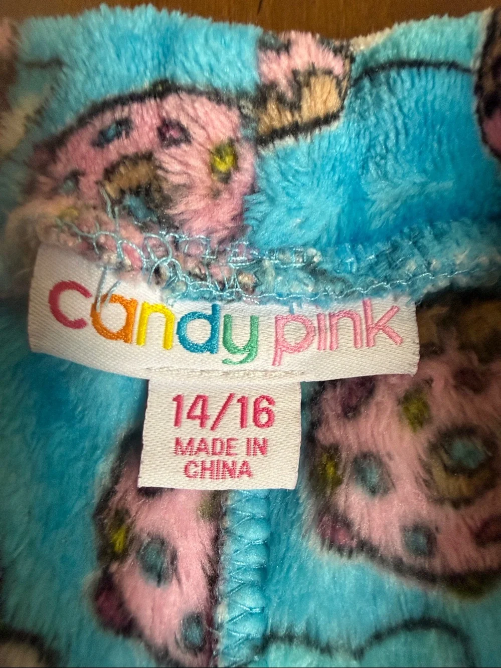 Candy Pink Kids Fleece Pajama Pants with Donuts